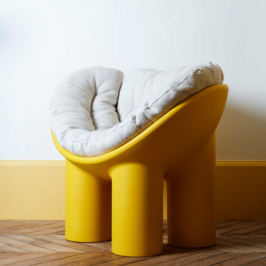 Meubles 246 DRIADE Fauteuils | Fauteuil Roly Poly - Ocre Jaune - Driade