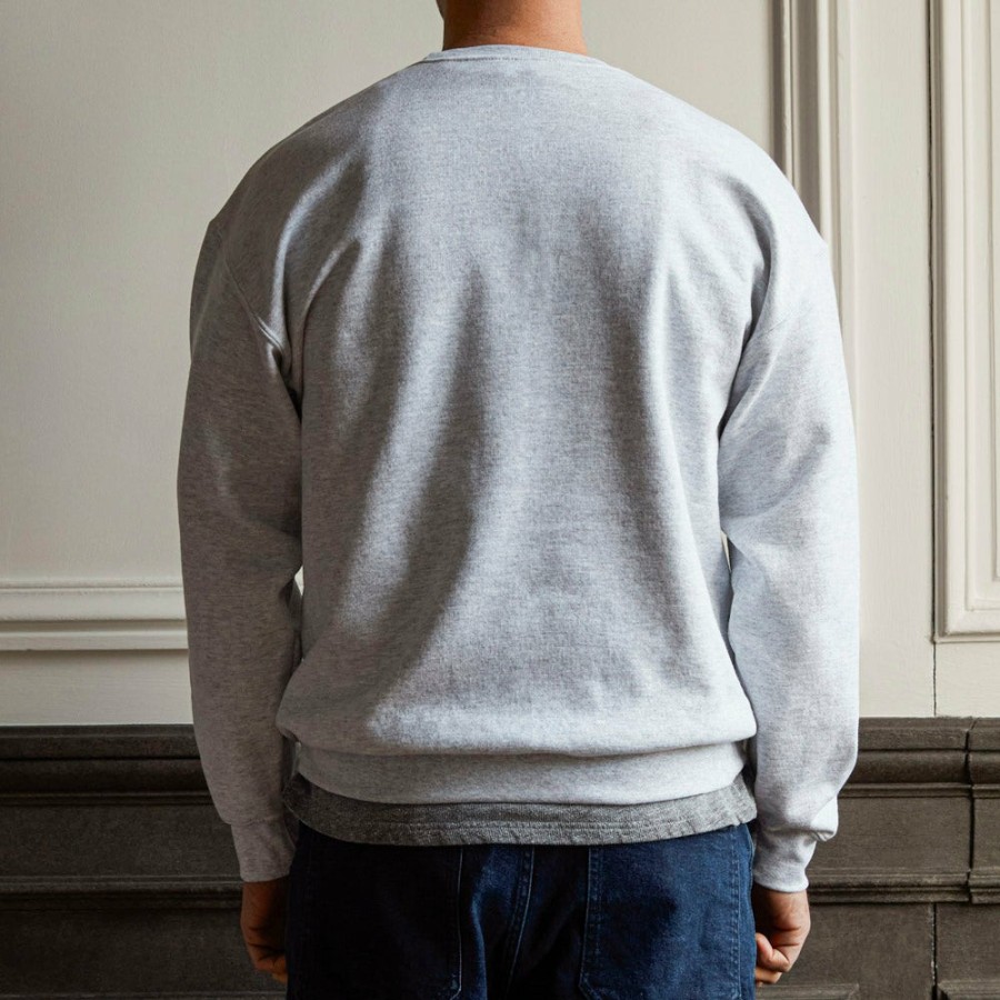 Mode Homme Merci Sweats | Merci - Sweat Unisexe Non Merci "Rive Gauche" - Gris