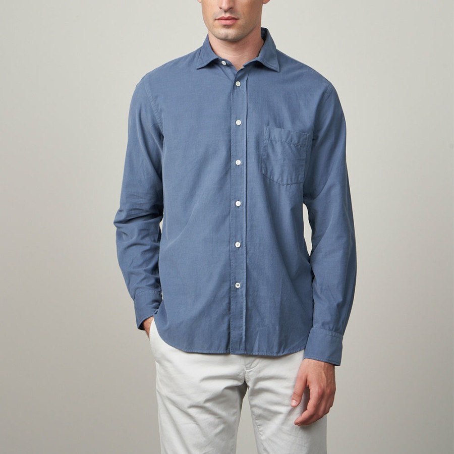 Mode Homme HARTFORD Chemises | Hartford - Chemise Pitt - Bleu Ciel