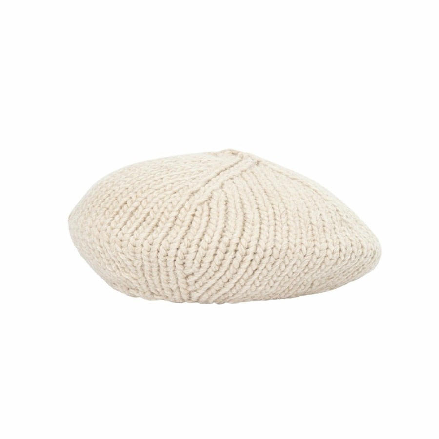 Mode Femme Santacana Chapeaux & Bobs | Santacana - Beret En Laine - Beige