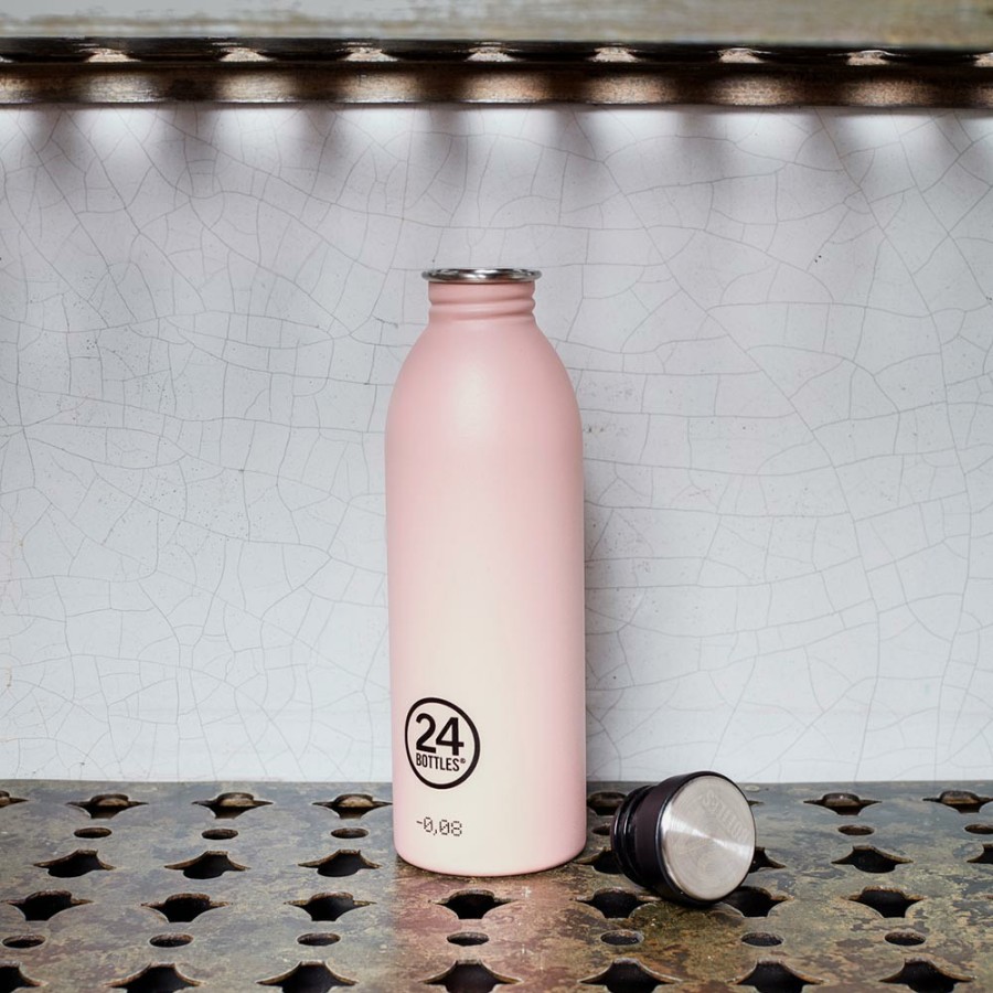 Deco & Lifestyle 1561 24 BOTTLES Gourdes | Gourde En Inox 500 Ml - Urban Dusty Pink - 24 Bottles