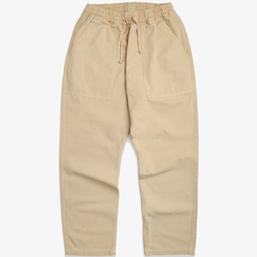 Mode Homme Service Works Pantalons | Service Works - Pantalon Chef Canvas - Beige