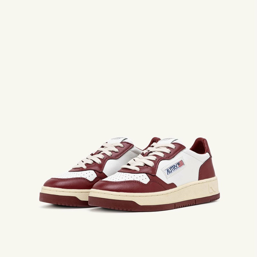 Mode Homme Autry Baskets | Autry - Baskets Medalist Low Bicolore - Bordeaux