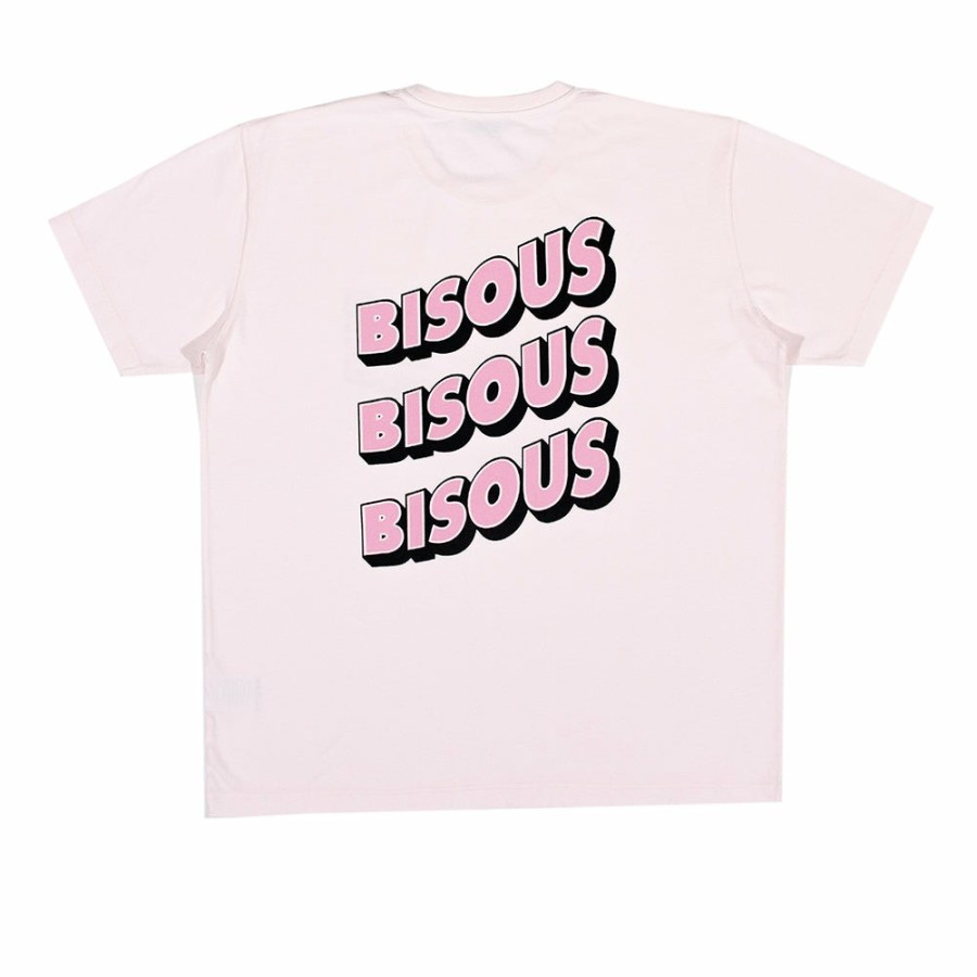 Mode Homme BISOUS SKATEBOARD T-Shirts | Bisous Skateboard - T-Shirt Sonics - Rose