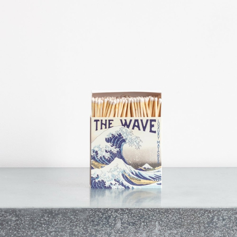 Deco & Lifestyle 590 FINE MATCH BOX Allumettes & Briquets | Boite De 150 Grandes Allumettes - The Wave