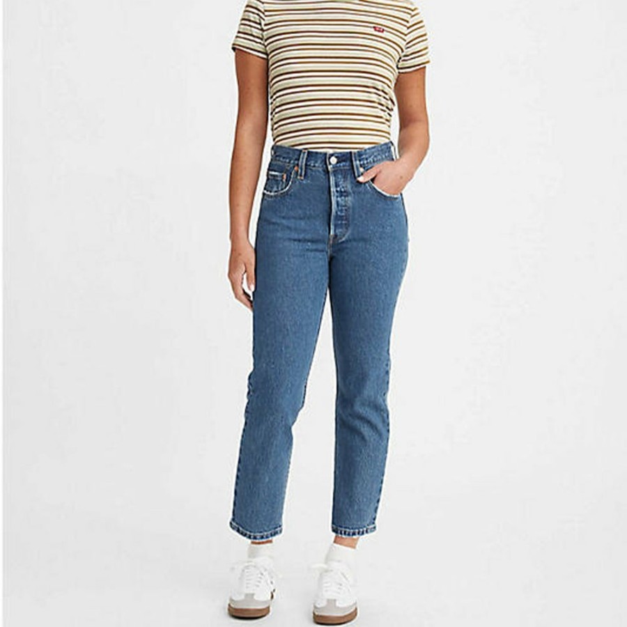 Mode Femme LEVIS Jeans | Levi'S - Jeans 501 Crop - Bleu