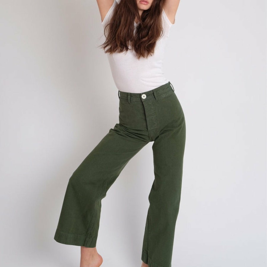 Mode Femme Jesse Kamm Pantalons | Jesse Kamm - Pantalon Sailor - Vert