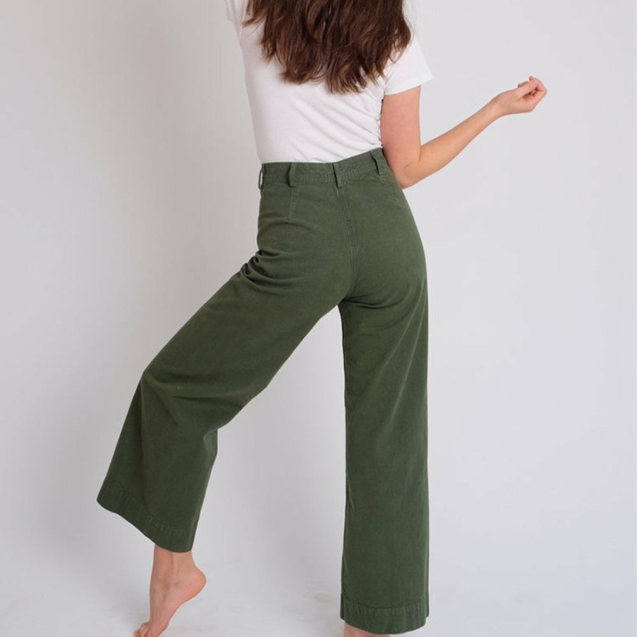 Mode Femme Jesse Kamm Pantalons | Jesse Kamm - Pantalon Sailor - Vert