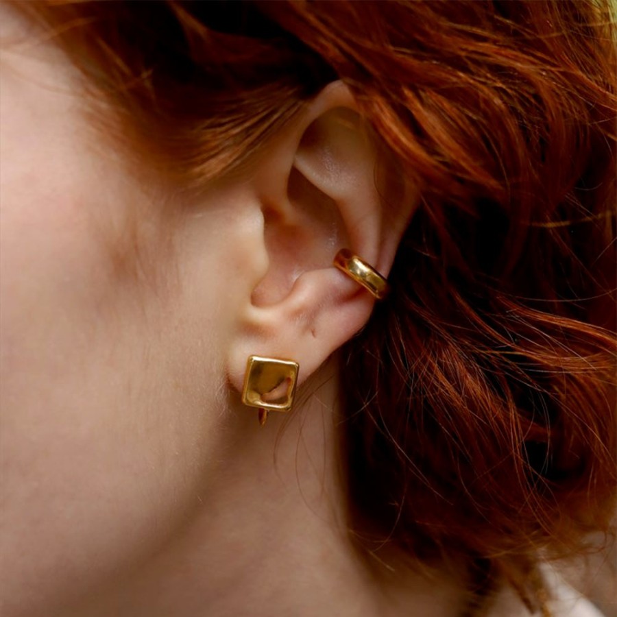 Mode Femme TEN Boucles D'Oreilles | Ten - Earcuff - Dore