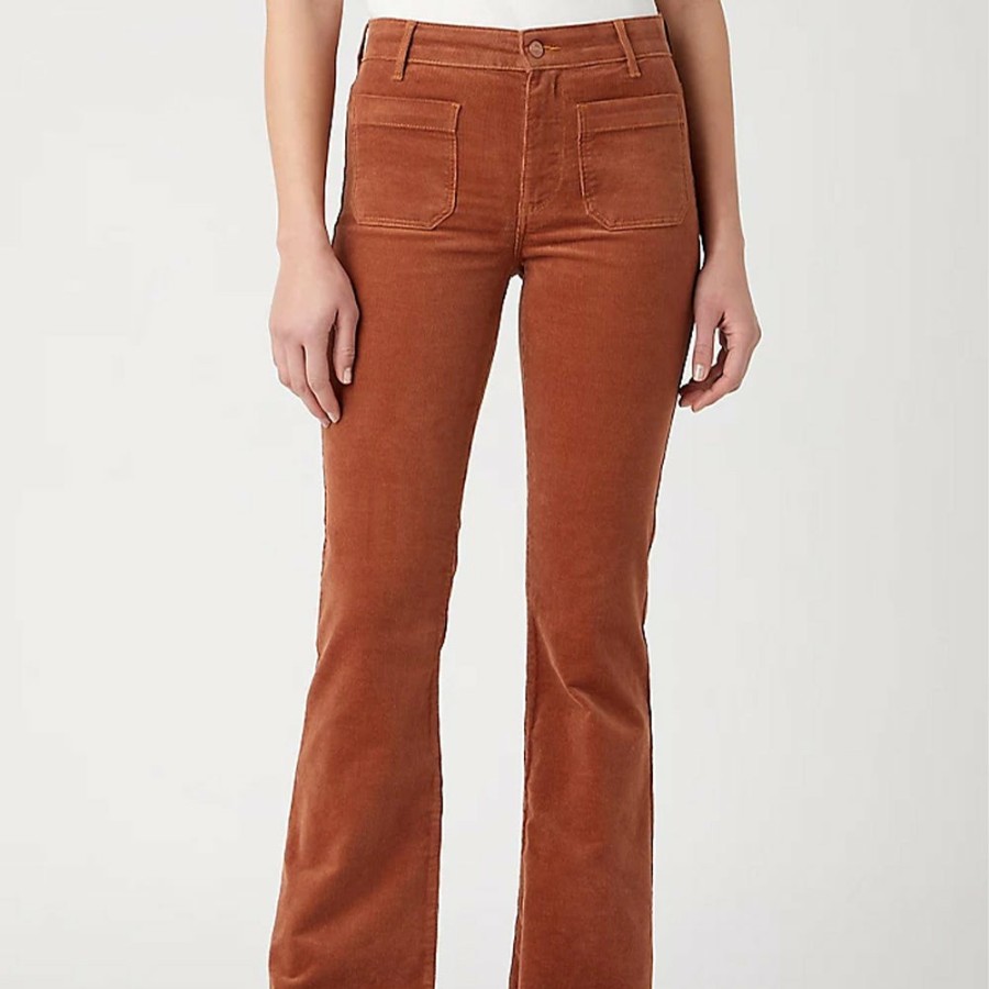 Mode Femme Wrangler Jeans | Wrangler - Pantalon Flare - Marron