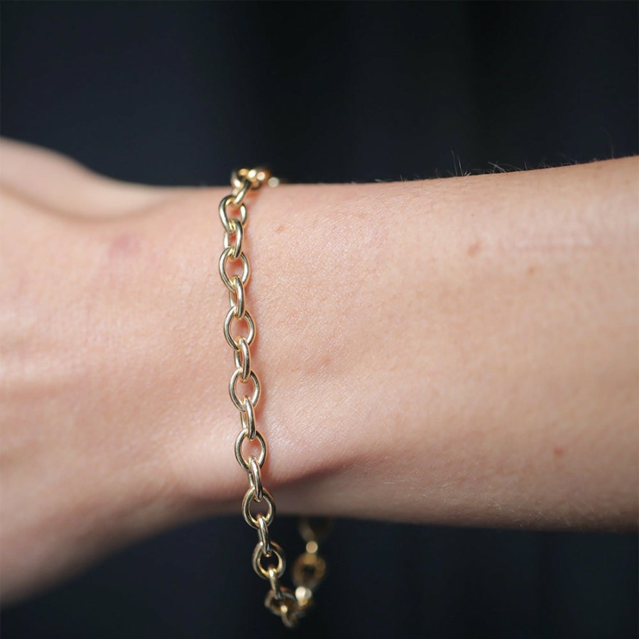 Mode Femme MARA SCALISE Bracelets | Mara Scalise - Bracelet Link Chain - Gold