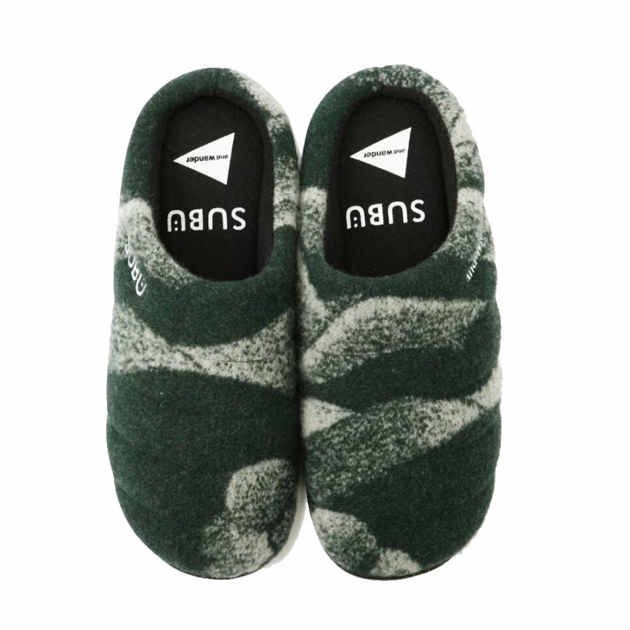 Mode Homme Subu Tokyo Chaussons | Subu Tokyo X Wander - Chaussons - Vert