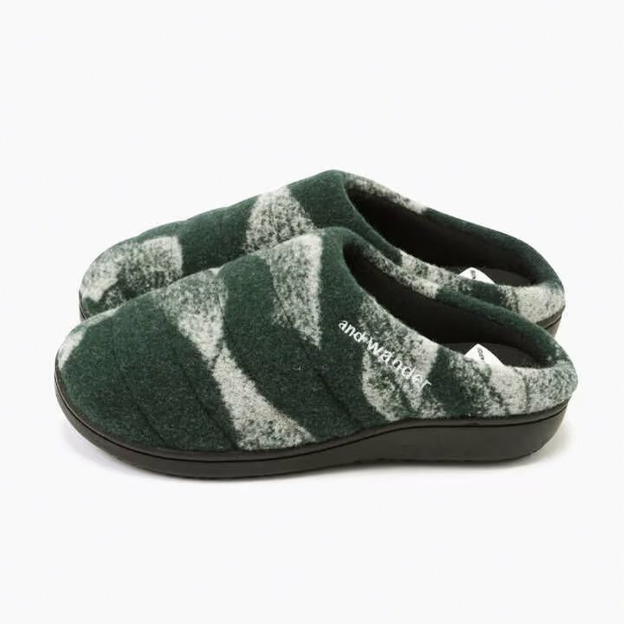 Mode Homme Subu Tokyo Chaussons | Subu Tokyo X Wander - Chaussons - Vert