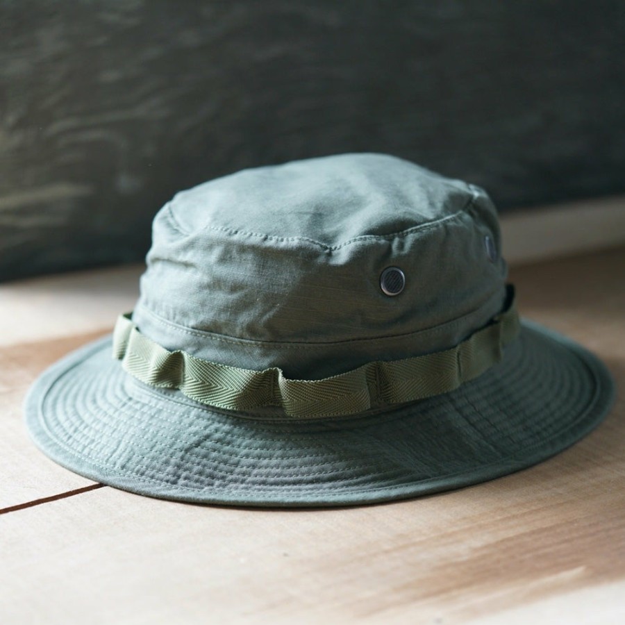 Mode Homme OrSlow Chapeaux & Bobs | Orslow - Chapeau Us Army Jungle Ripstop - Vert