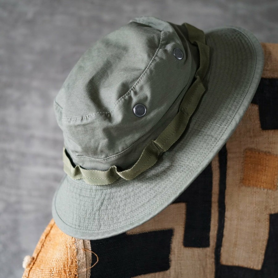 Mode Homme OrSlow Chapeaux & Bobs | Orslow - Chapeau Us Army Jungle Ripstop - Vert