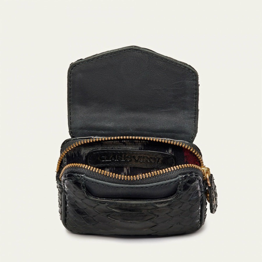 Mode Femme Claris Virot Porte Monnaie | Claris Virot - Porte Monnaie Karl - Noir