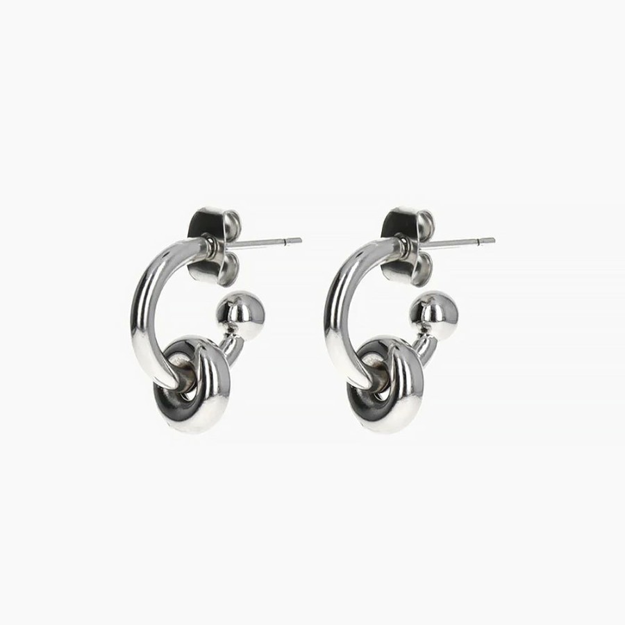 Mode Femme Justine Clenquet Boucles D'Oreilles | Justine Clenquet - Boucles D'Oreilles Ethane - Argent