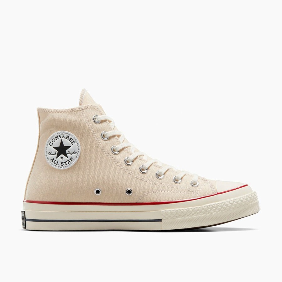 Mode Homme Converse Baskets | Converse - Chuck 70 Canvas Montante - Ecru