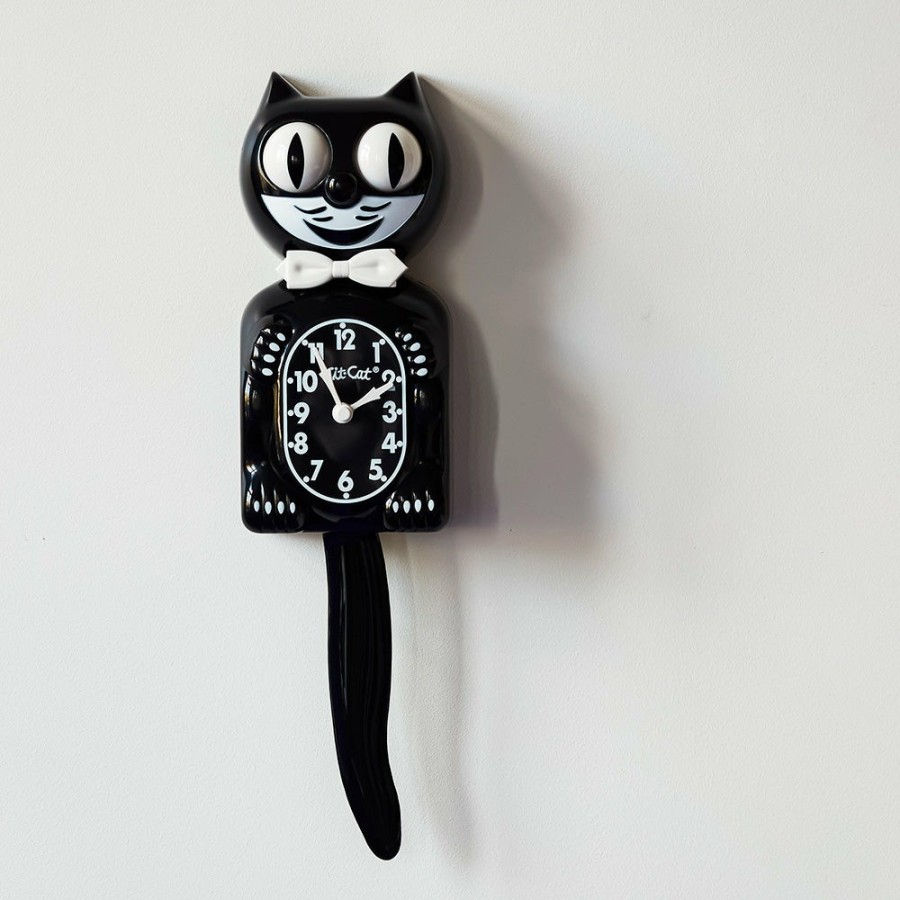 Deco & Lifestyle 1786 KIT CAT KLOCK Horloges | Horloge Kit Cat - Noir