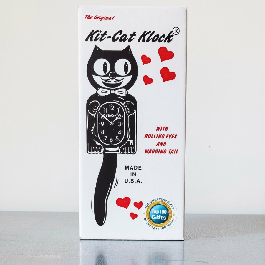 Deco & Lifestyle 1786 KIT CAT KLOCK Horloges | Horloge Kit Cat - Noir