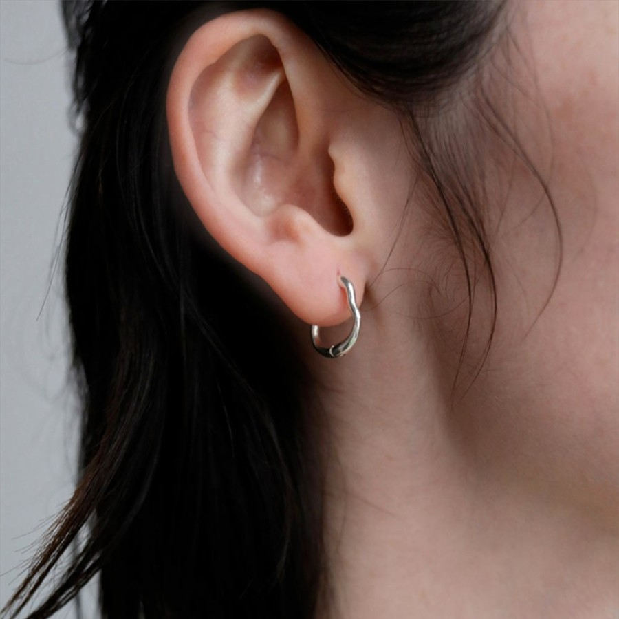 Mode Femme TEN Boucles D'Oreilles | Ten - Boucles D'Oreilles Pear - Argent