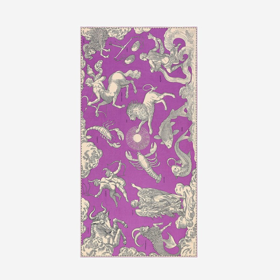 Mode Femme INOUI EDITIONS Foulards | Inoui Editions - Etole Astrologie - Violet