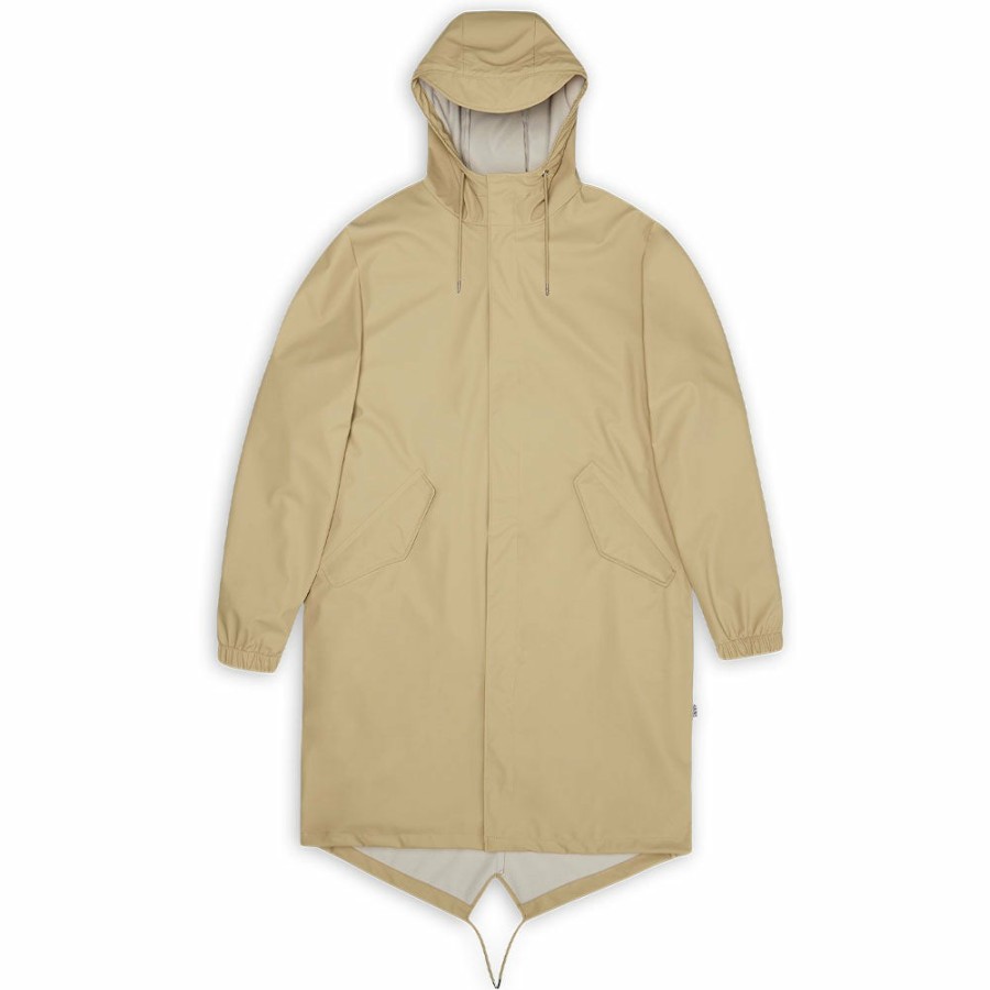 Mode Femme Rains Vestes | Rains - Veste Fishtail - Beige Sand