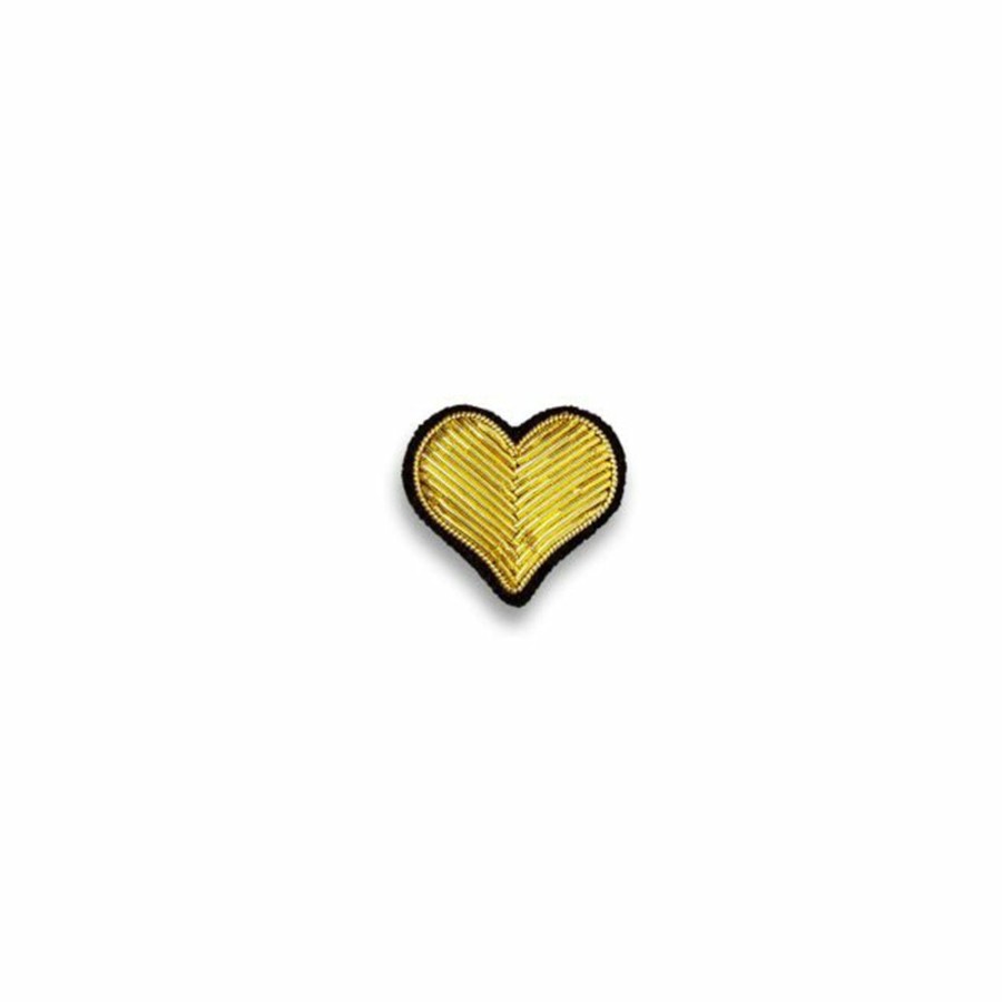 Mode Femme MACON u0026 LESQUOY Broches | Macon & Lesquoy - Broche - Coeur Dore