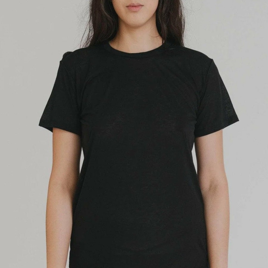 Mode Femme BASERANGE T-Shirts | Baserange - Tee-Shirt - Noir