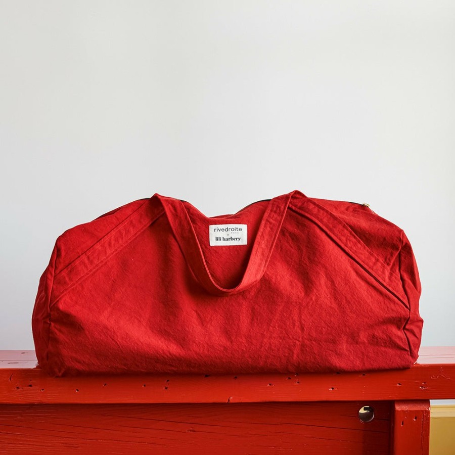 Mode Femme 2982 FOREVER KIDS Sacs Week-End | Rivedroite X Lili Barbery - Sac De Yoga - Rouge Vibrant