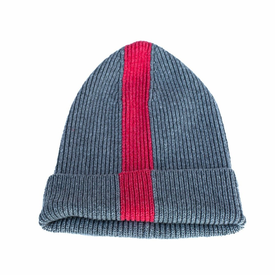 Mode Femme RAFFAELLO BETTINI Bonnets | Raffaello Bettini - Bonnet Bicolore - Bleu / Rouge