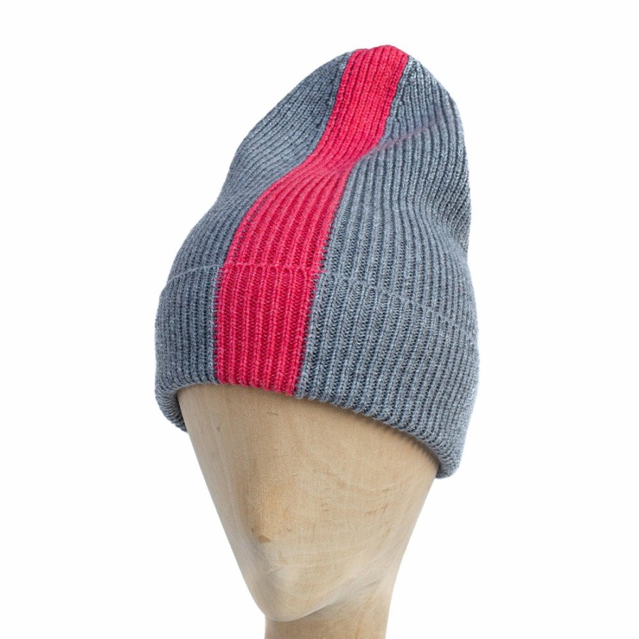 Mode Femme RAFFAELLO BETTINI Bonnets | Raffaello Bettini - Bonnet Bicolore - Bleu / Rouge