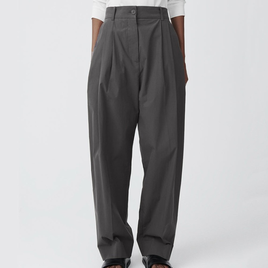 Mode Femme Studio Nicholson Pantalons | Studio Nicholson - Pantalon Acuna - Gris