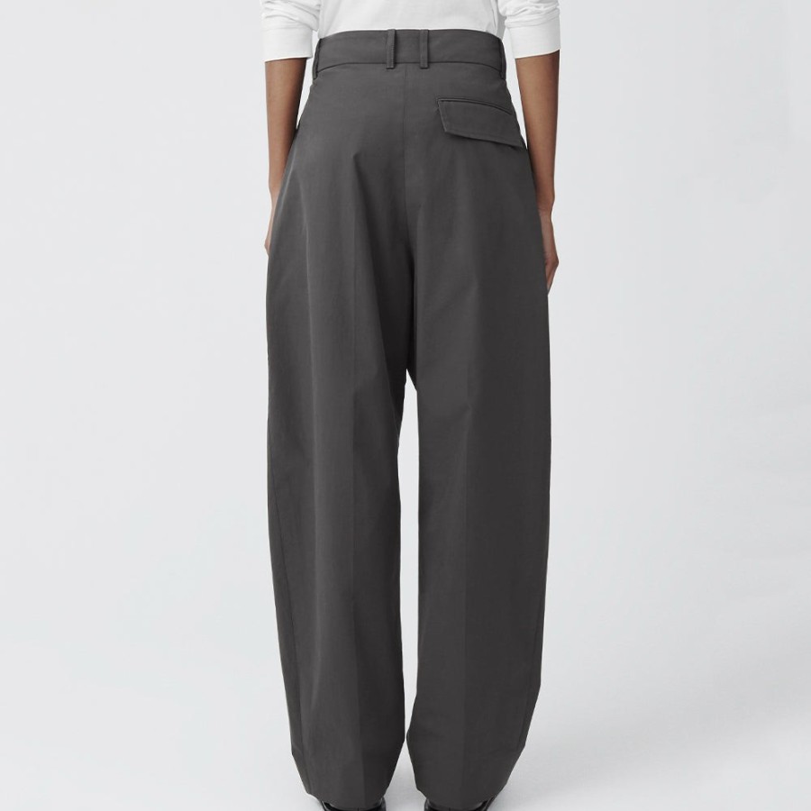 Mode Femme Studio Nicholson Pantalons | Studio Nicholson - Pantalon Acuna - Gris