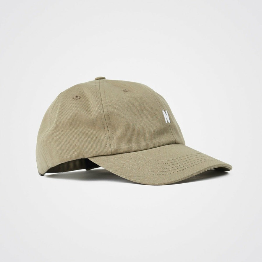 Mode Homme Norse Projects Casquettes | Norse Projects - Casquette Twill Sports Cap - Vert Sediment