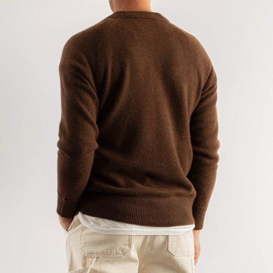 Mode Homme S02 Mailles | Merci - Pull En Cachemire - Marron