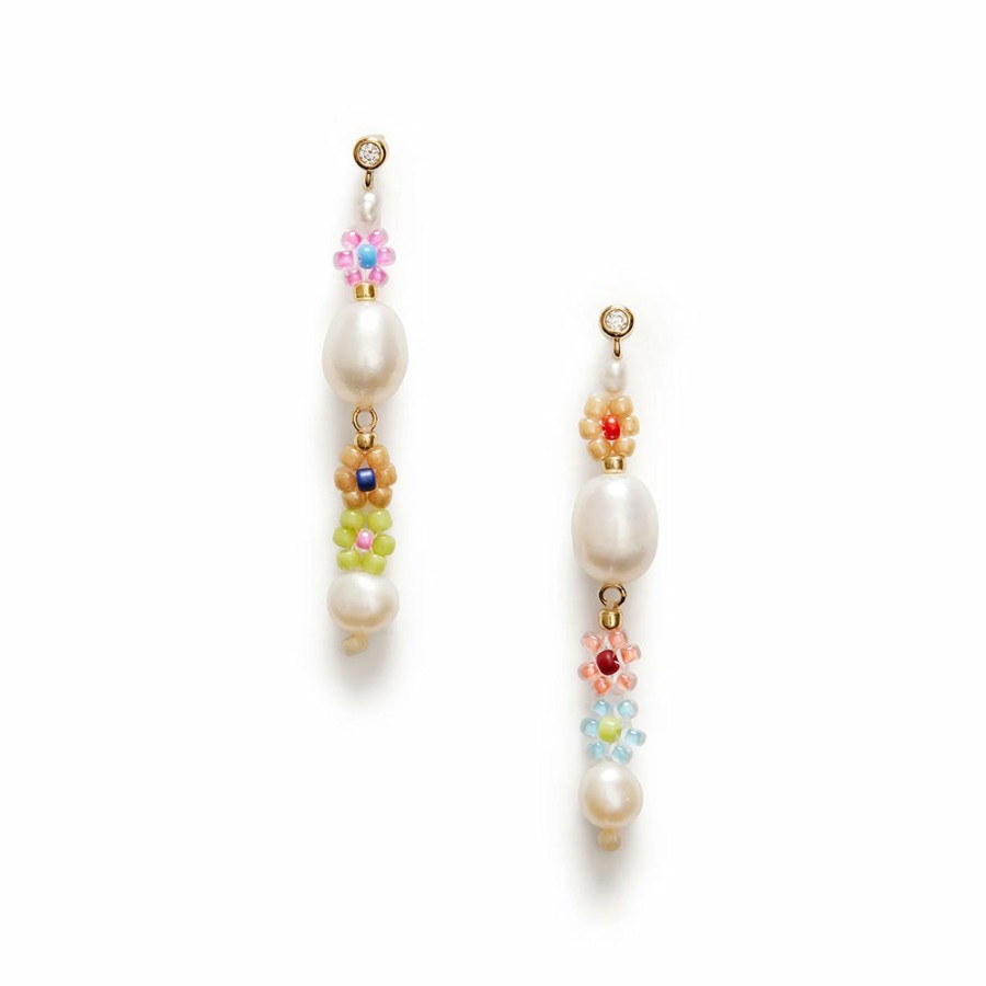 Mode Femme Anni Lu Anni Lu | Anni Lu - Boucles D'Oreilles Mexi Flower - Rainbow