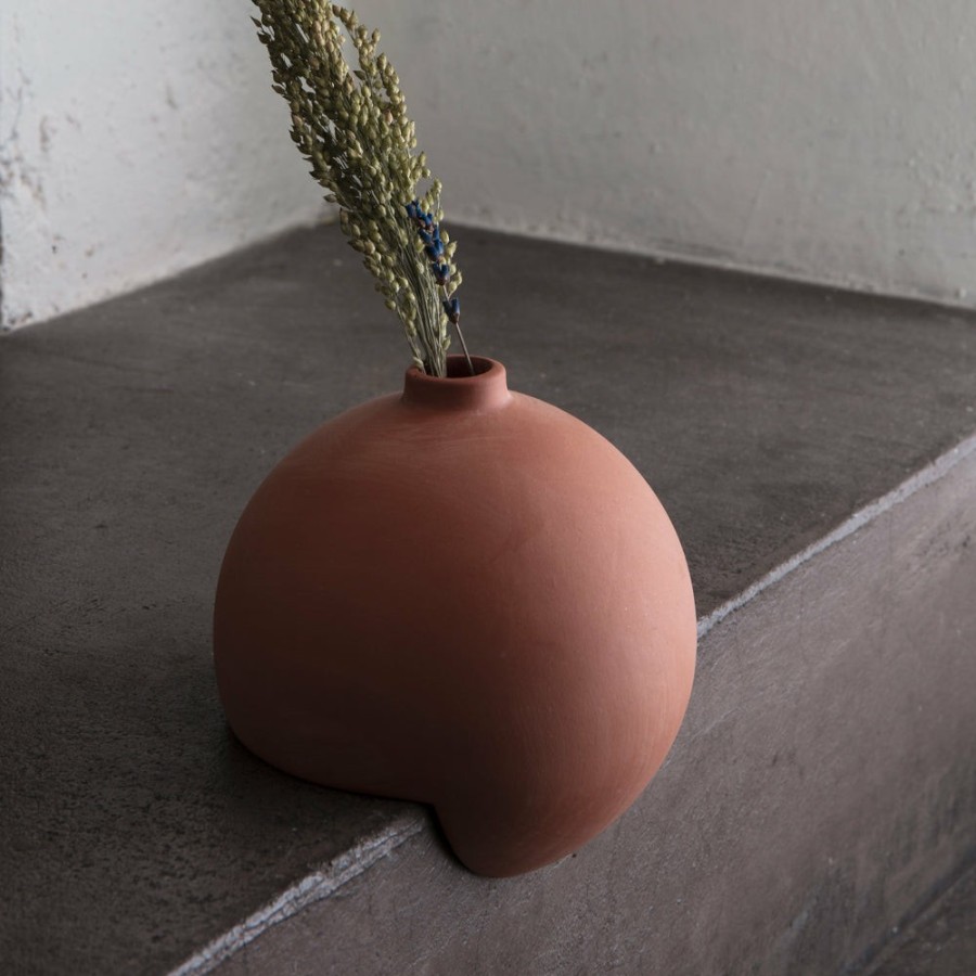 Deco & Lifestyle 585 A PART AS Vases | Vase Tumble - Terracotta Mat