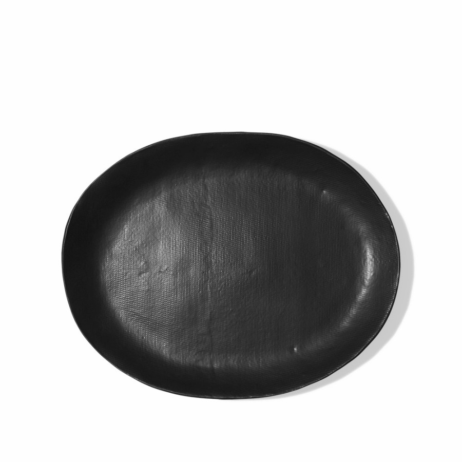 Art De La Table 1636 DEARTIS Plats | Grand Plat En Gres - Noir