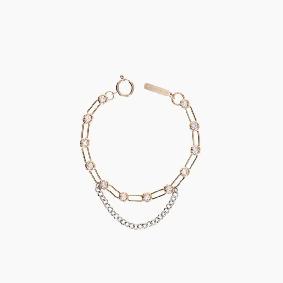 Mode Femme Justine Clenquet Justine Clenquet | Justine Clenquet - Bracelet Debbi - Argent Et Dore