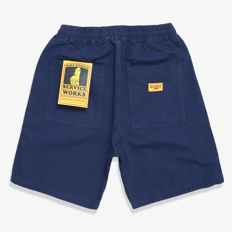 Mode Homme Service Works Shorts | Service Works - Short Chef Canvas - Bleu