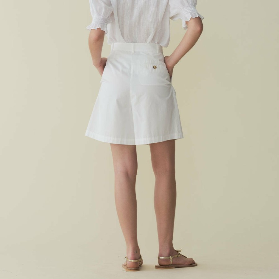 Mode Femme Dôen Shorts | Doen - Short Danette - Blanc