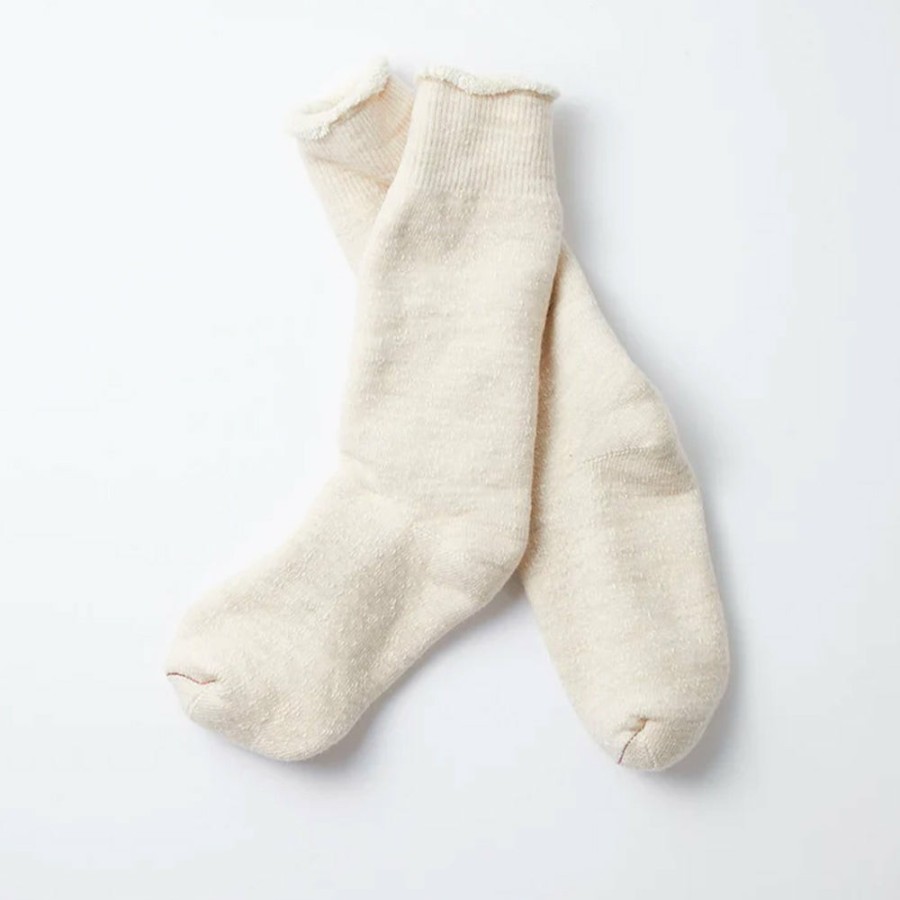 Mode Femme Rototo Chaussettes | Rototo - Chaussettes Double Face - Beige