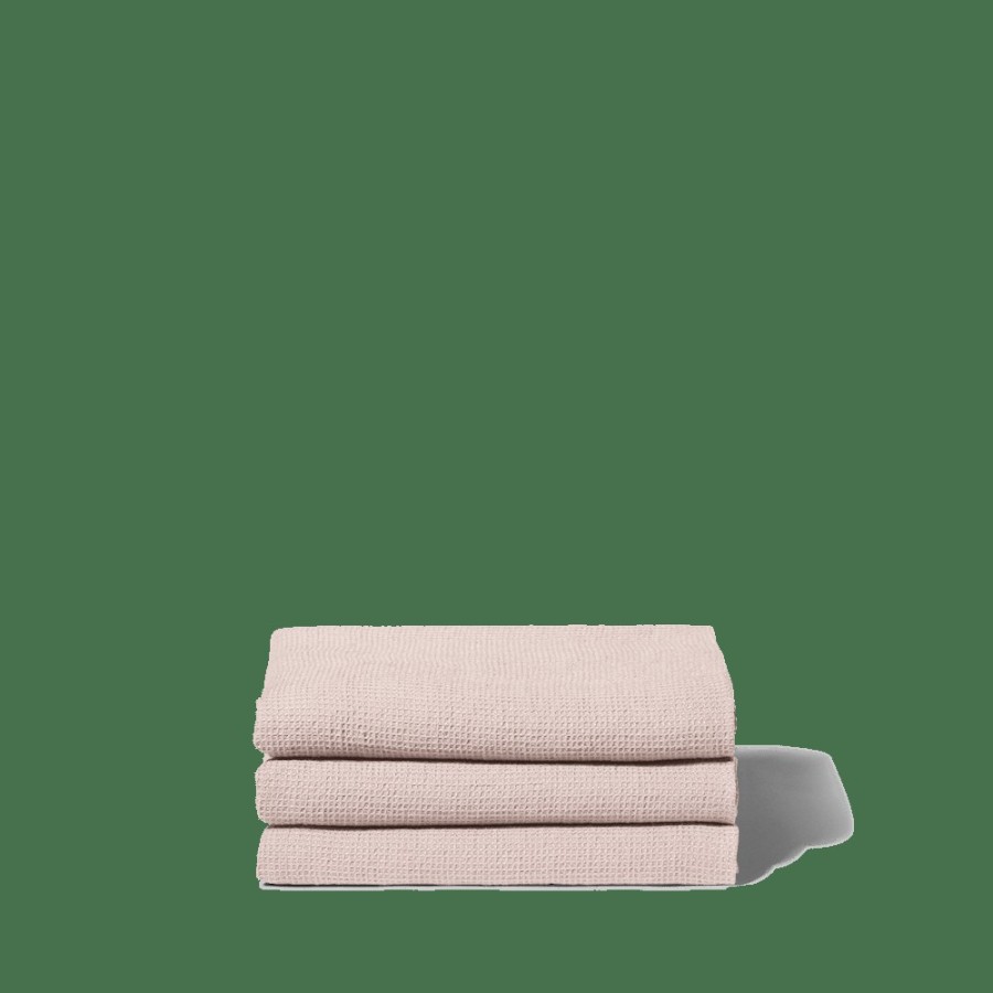 Linge De Maison 200 LINTEX Serviettes De Bain En Lin | Serviette De Bain En Lin - Nid D'Abeille - Beige Rose