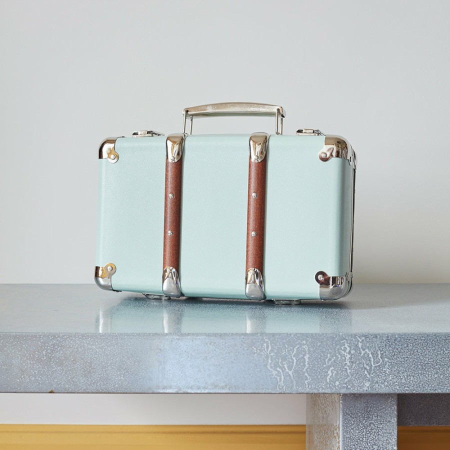 Deco & Lifestyle 256 KAZETO Filets, Paniers & Valises | Valise Rigide En Carton Bouilli - Celadon