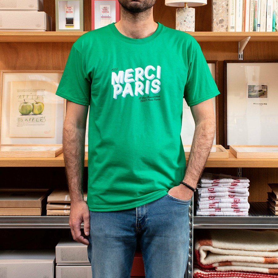 Mode Homme 1473 SCRKS T-Shirts | Merci - T-Shirt Unisexe - Vert