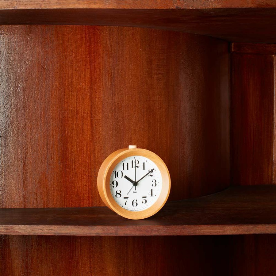 Deco & Lifestyle 1091 LEMNOS Horloges | Reveil En Bois Clair Riki