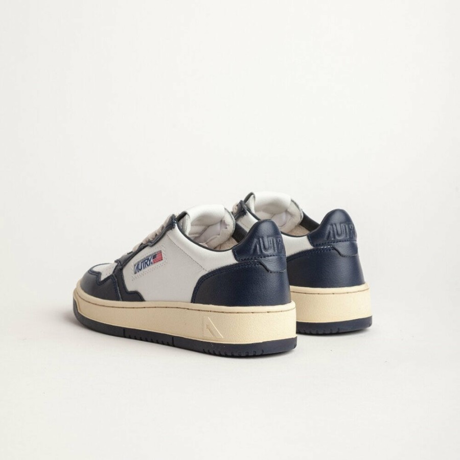 Mode Homme Autry Baskets | Autry - Baskets Medalist Low Bicolore - Marine