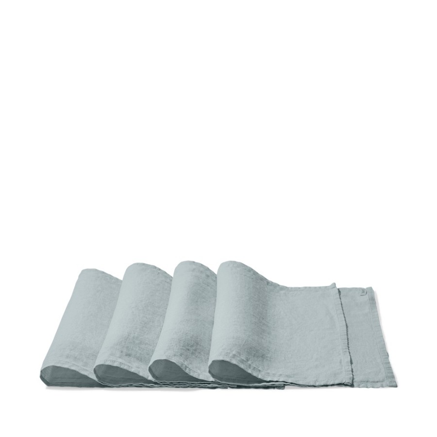 Linge De Maison 200 LINTEX Sets De Table | Set De Table En Lin Lave - Gris Vesuve