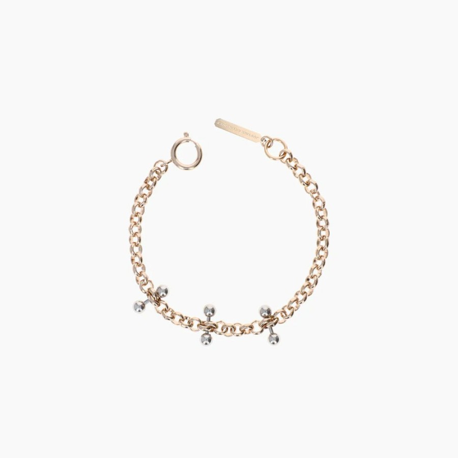 Mode Femme Justine Clenquet Justine Clenquet | Justine Clenquet - Bracelet Cam - Argent Et Dore